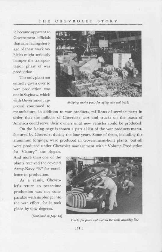 The Chevrolet Story - Published 1951 Page 21